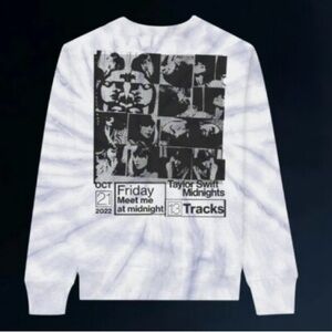 TAYLOR SWIFT MIDNIGHTS PURPLE TIE DYE SWEATSHIRT!!! Size L!!💜💜
